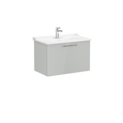 VitrA Root Flat 80 cm Parlak İnci Grisi Lavabo Alt Dolabı - VİTRA