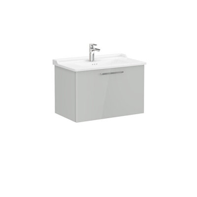 VitrA Root Flat 80 cm Parlak İnci Grisi Lavabo Alt Dolabı - 1