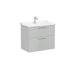 VitrA Root Flat 80 cm Parlak İnci Grisi Lavabo Alt Dolabı - VİTRA
