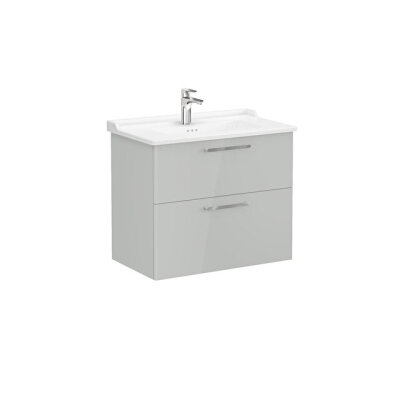 VitrA Root Flat 80 cm Parlak İnci Grisi Lavabo Alt Dolabı - 1