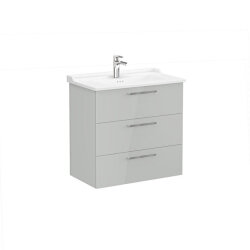 VitrA Root Flat 80 cm Parlak İnci Grisi Lavabo Alt Dolabı - VİTRA