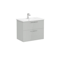 VitrA Root Flat 80 cm Parlak İnci Grisi Lavabo Alt Dolabı - VİTRA