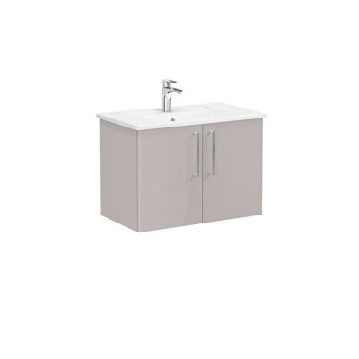 VitrA Root Flat 80 cm Parlak Sahra Beji Lavabo Alt Dolabı - 1