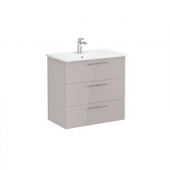 VitrA Root Flat 80 cm Parlak Sahra Beji Lavabo Alt Dolabı - VİTRA