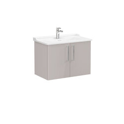 VitrA Root Flat 80 cm Parlak Sahra Beji Lavabo Alt Dolabı - VİTRA