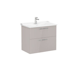 VitrA Root Flat 80 cm Parlak Sahra Beji Lavabo Alt Dolabı - VİTRA
