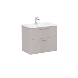 VitrA Root Flat 80 cm Parlak Sahra Beji Lavabo Alt Dolabı - VİTRA