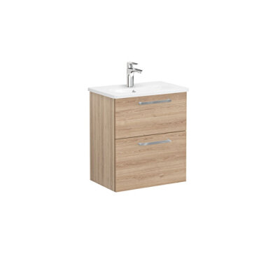 VitrA Root Flat Lavabo Dolabı, 2 Çekmeceli, Dar, 60 cm - 1