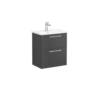 VitrA Root Flat Lavabo Dolabı, 2 Çekmeceli, Dar, 60 cm - 1
