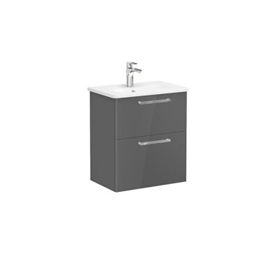 VitrA Root Flat Lavabo Dolabı, 2 Çekmeceli, Dar, 60 cm - 1
