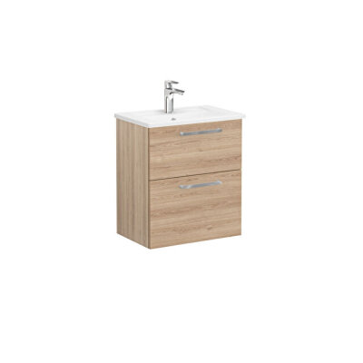 VitrA Root Flat Lavabo Dolabı, 2 Çekmeceli, Dar, 60 cm - 1