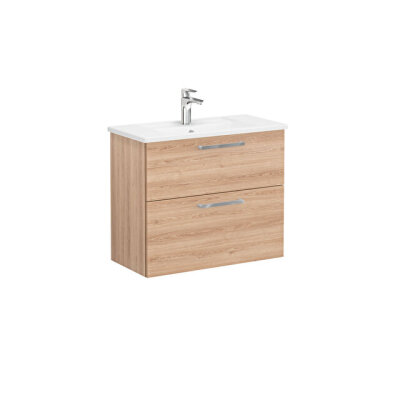 VitrA Root Flat Lavabo Dolabı, 2 Çekmeceli, Dar, 80 cm - 1