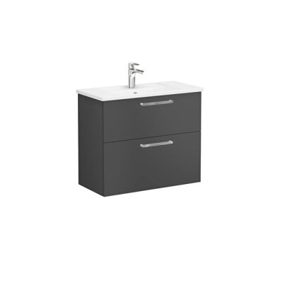 VitrA Root Flat Lavabo Dolabı, 2 Çekmeceli, Dar, 80 cm - 1