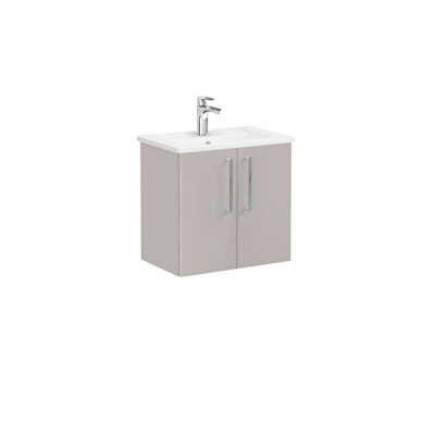 VitrA Root Flat Lavabo Dolabı, Kapaklı, 60 cm, Dar - 1