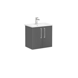 VitrA Root Flat Lavabo Dolabı, Kapaklı, 60 cm, Dar - VİTRA
