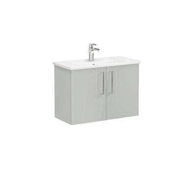 VitrA Root Flat Lavabo Dolabı, Kapaklı, 80 cm, Dar - 1