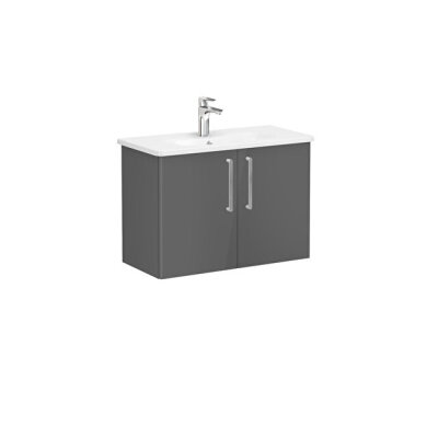 VitrA Root Flat Lavabo Dolabı, Kapaklı, 80 cm, Dar - 1
