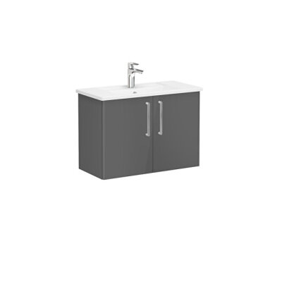 VitrA Root Flat Lavabo Dolabı, Kapaklı, 80 cm, Dar - 1