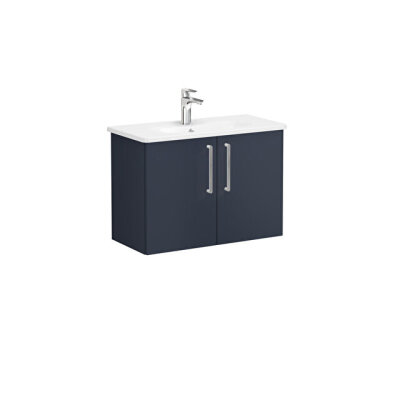 VitrA Root Flat Lavabo Dolabı, Kapaklı, 80 cm, Dar - 1