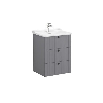 VitrA Root Groove, Lavabo Dolabı, 60 cm, 3 Çekmeceli - 1