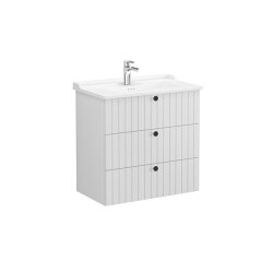 VitrA Root Groove, Lavabo Dolabı, 80 cm, 3 Çekmeceli - VİTRA