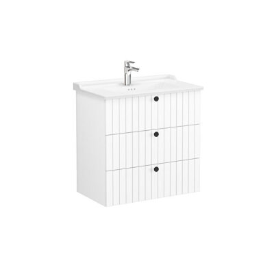 VitrA Root Groove, Lavabo Dolabı, 80 cm, 3 Çekmeceli - 1