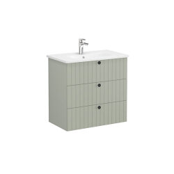 VitrA Root Groove, Lavabo Dolabı, 80 cm, 3 Çekmeceli - VİTRA