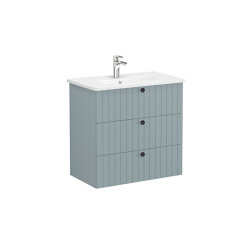 VitrA Root Groove, Lavabo Dolabı, 80 cm, 3 Çekmeceli - VİTRA