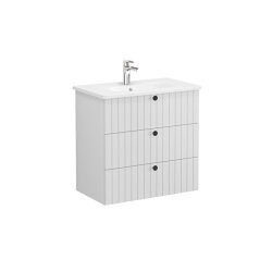 VitrA Root Groove, Lavabo Dolabı, 80 cm, 3 Çekmeceli - VİTRA