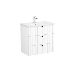 VitrA Root Groove, Lavabo Dolabı, 80 cm, 3 Çekmeceli - VİTRA