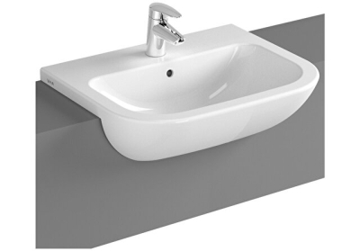 Vitra S20 Yarım Tezgah Lavabo, 55 cm - 1