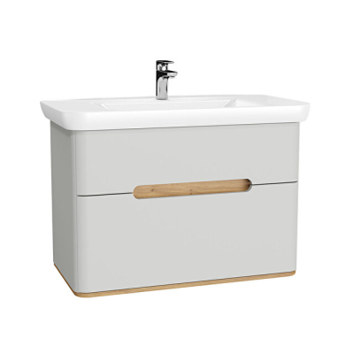 VitrA Sento 100 cm Çift Çekmeceli Lavabo Alt Dolabı - 1