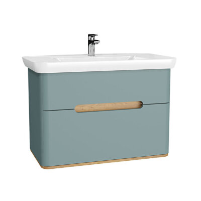 VitrA Sento 100 cm Çift Çekmeceli Lavabo Alt Dolabı - 1