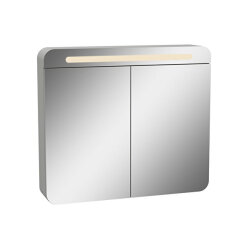 VitrA Sento 80 cm Mat Açık Gri Dolaplı Ayna - VİTRA