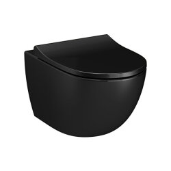 VitrA Sento Rim-ex Parlak Siyah Asma Klozet, 54 cm - 1