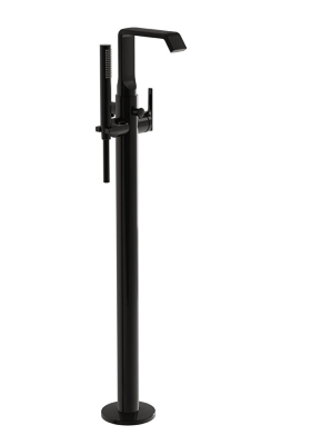 VitrA Suit Küvet Bataryası Yerden - El Duşlu Parlak Siyah - 1