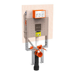 VitrA V8 Asma Klozetler için Gömme Rezervuar 3/6 L Kalın Metal Ayaklı - VİTRA