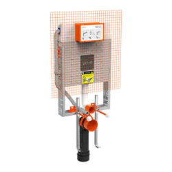 VitrA V8 Asma Klozetler için Gömme Rezervuar 8 cm, 2.5/4 L İnce Metal Ayaklı - VİTRA