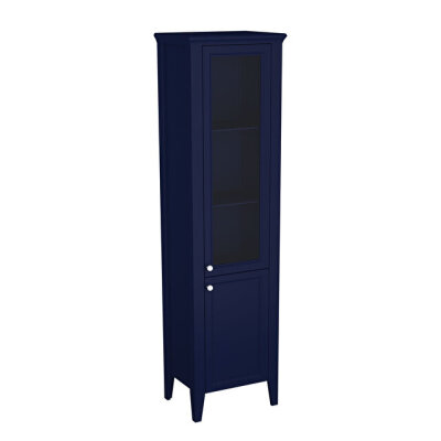 VitrA Valarte Neo Cam Kapaklı Boy Dolabı, 55 cm, Çelik Mavisi - 1