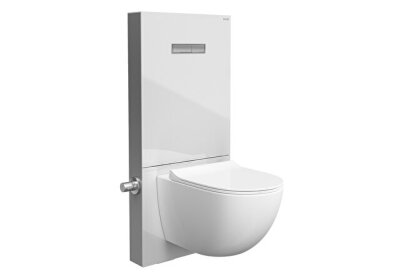 VitrA Vitrus Asma Klozetler için Cam Rezervuar Stop Valfli, 3/6 L, Beyaz - VİTRA