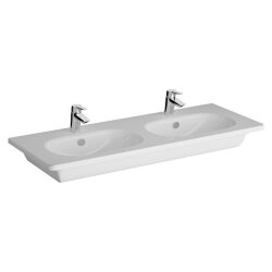 VitrA Zentrum Etajerli Lavabo, 120 cm, Çift Hazneli - VİTRA