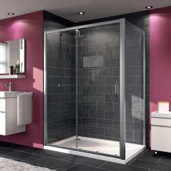 X1 Tek Sürgülü Kapılı İki Duvar Arası Cam Duşakabinler - HÜPPE